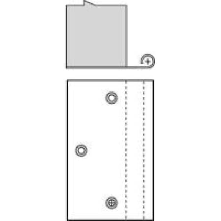 Rockwood RM751432D 4" Flat Edge Door Pull Satin Stainless Steel RM751432D